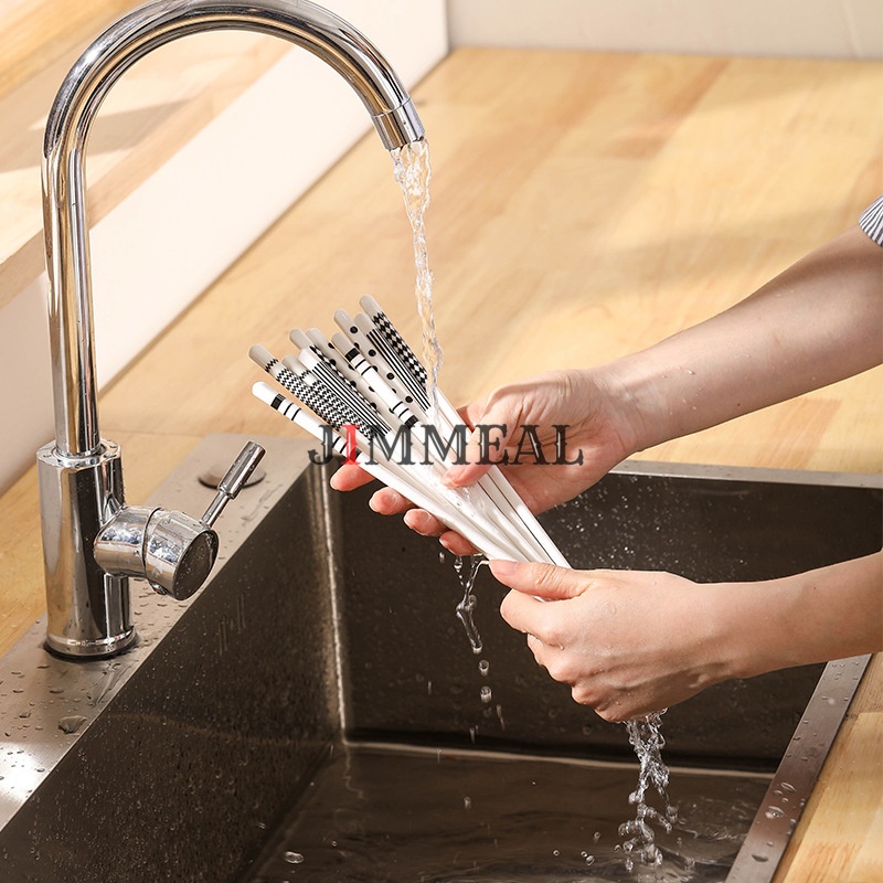 Đũa Gốm Sứ Ceramic Phong Cách Nhật Bản Jimmeal Chống Trơn Trượt, Chịu Nhiệt, Chống Nấm Mốc, Vi Khuẩn, Dễ Vệ Sinh