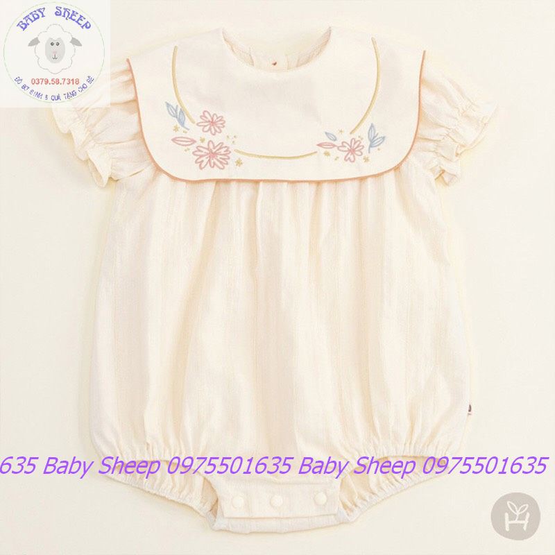 Đầm vintage cổ yếm hoa cho bé đi chơi Đà Lạt đi biển siêu xinh phong cách Hàn quốc