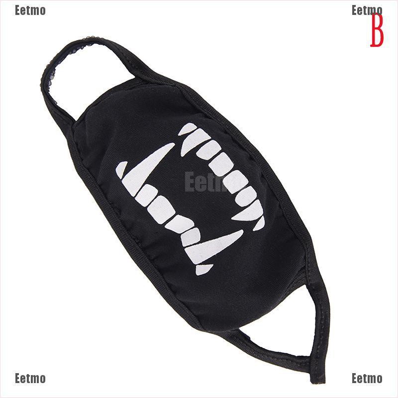 (Hàng Mới Về) Khẩu Trang Che Nửa Mặt Ba Lớp Bằng Cotton Họa Tiết Hoạt Hình Vui Nhộn Unisex | BigBuy360 - bigbuy360.vn