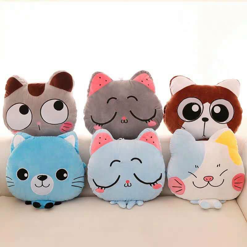 Chăn gối văn phòng hình thú HOAILEE1 bộ chăn gối văn phòng 3 in 1 có mền  hình thú  hoa quả mẫu mã đa dạng