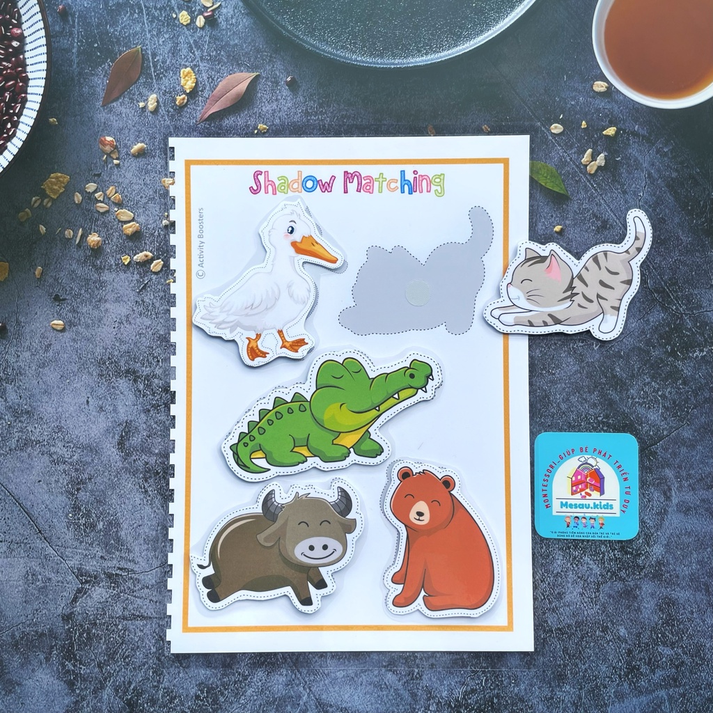 Học Liệu Bóc Dán Montessori MESAU.KIDS Đồ Chơi Giáo Dục Đồ Chơi Phát Triển Trí Tuệ Thông Minh Cho Bé