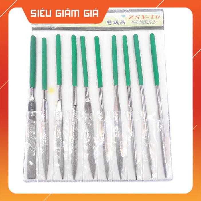 Bộ Dũa Mài Kim Cương 10 Chi Tiết Mài Dũa Kim Loại Cao Cấp