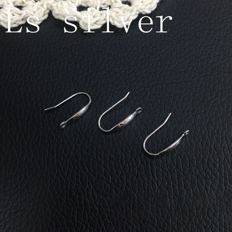Sa 1 Cặp Bông Tai Móc Câu Hình Móc Câu Cá Màu Bạc Không Gây Dị Ứng