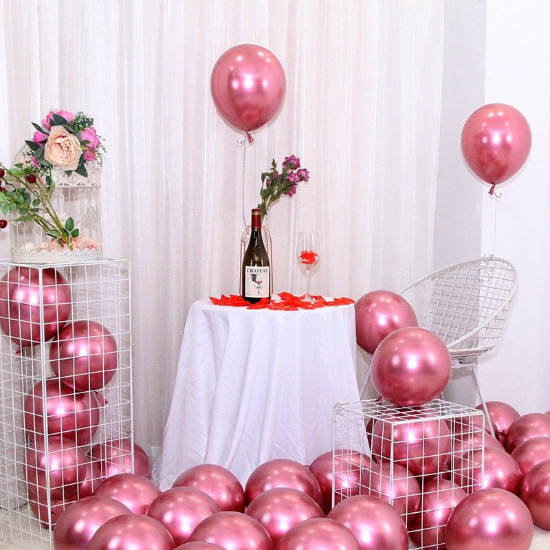 Set 10 bóng nhũ Crom 10 inch (25cm) loại đẹp