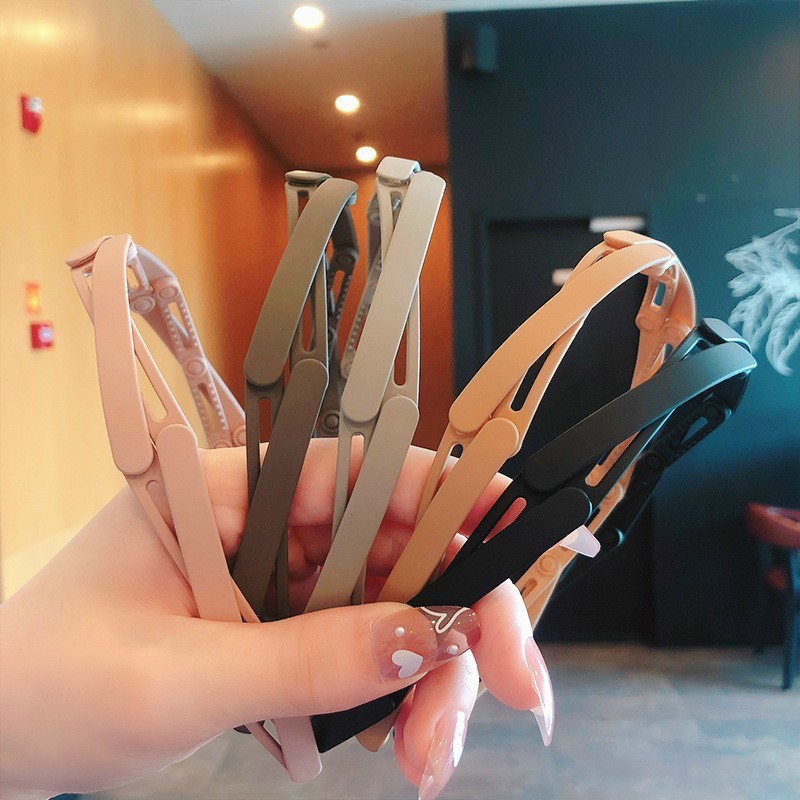 Bờm Tóc acrylic, Xược Tóc Chống Trượt Thiết Kế Gấp Gọn Tiện Lợi Màu Sắc Đa Dạng Cá Tính Mẫu Mới Nhất 2021