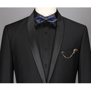 Bộ Vest đen ve bóng cao cấp