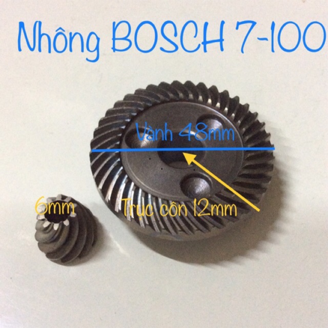 Bộ nhông máy mài 100mm BOSCH 7-100 - Bánh răng máy cầm tay BOSCH 7-100