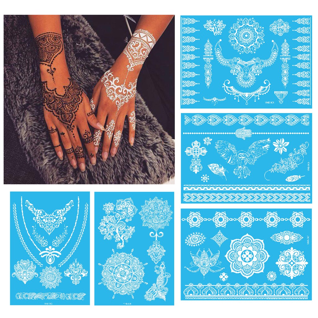 Xăm dán Henna trắng  - Hena Tattoo
