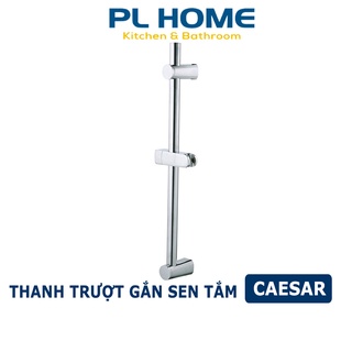 Thanh trượt gắn sen tắm Caesar, có thể điều chỉnh vị trí đặt tay sen, thanh trượt inox
