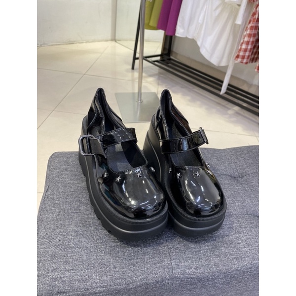 GIÀY BÚP BÊ 5 NGÔI SAO GOTHIC B285 ĐẾ CAO 10CMO