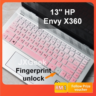 Miếng dán bàn phím bằng silicone mềm chống thấm nước cho HP Envy X360 13.3 Inch HP X360 13-ah1xxx 14-ba thumbnail
