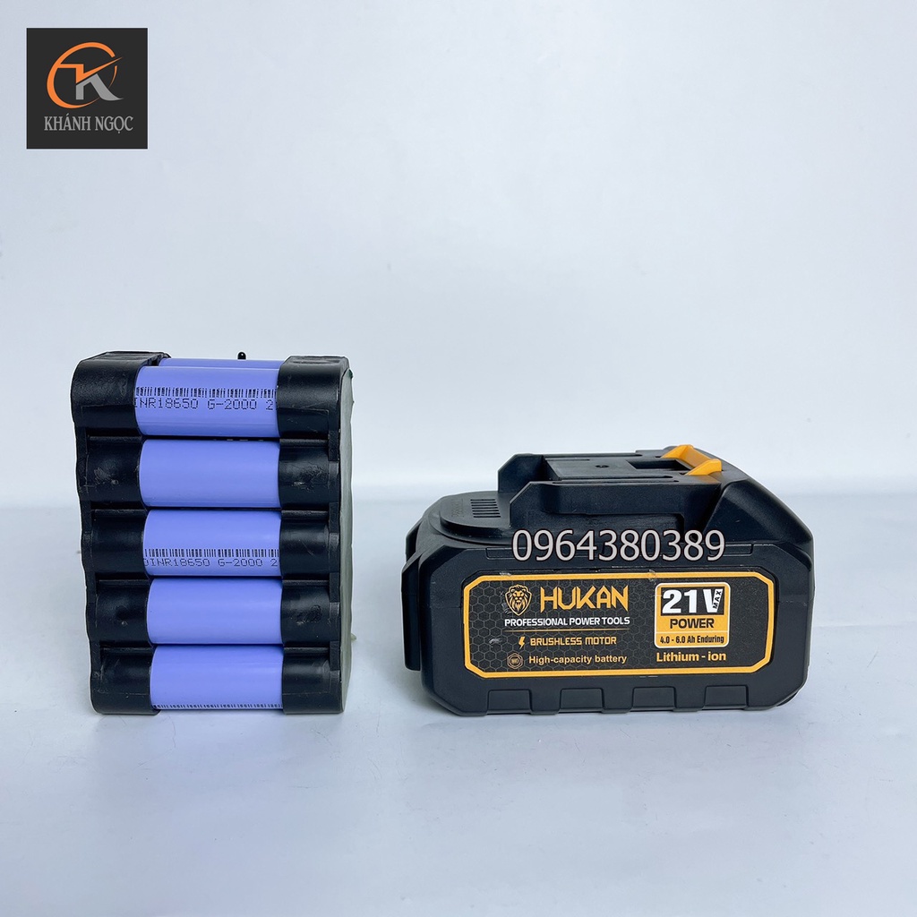 Máy siết bulong dùng pin HUKAN K200 - Lực siết 600Nm Mạnh Mẽ