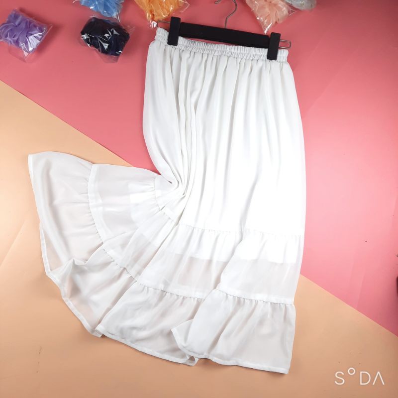 Chân váy xòe 2 lớp