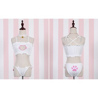 Cosplay mèo đen, trắng quyến rũ