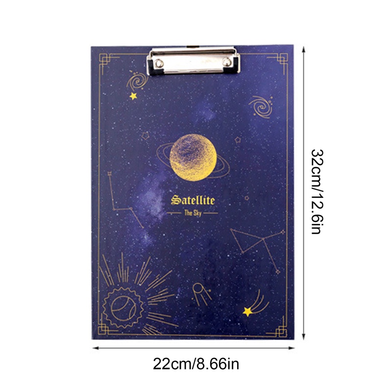 Bìa Kẹp Hồ Sơ Khổ A4 Họa Tiết Bầu Trời Sao Sáng Tạo