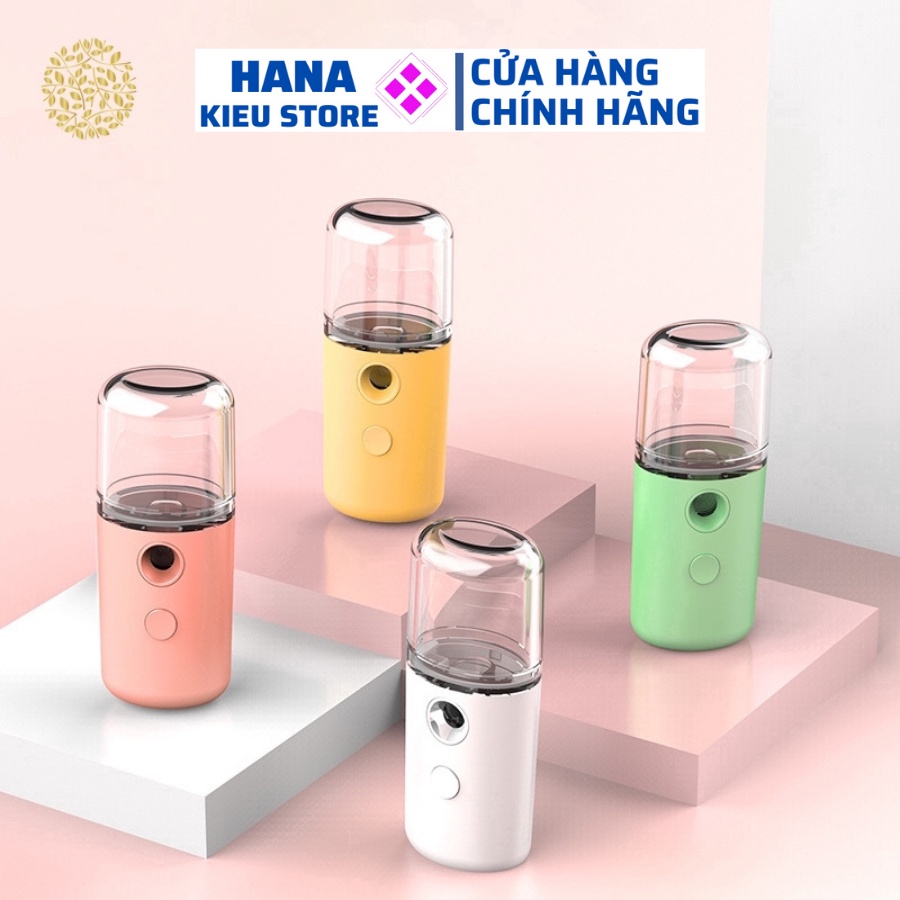 Máy phun sương xông hơi nano mini cầm tay cấp ẩm siêu tiện dụng Hana Kieu