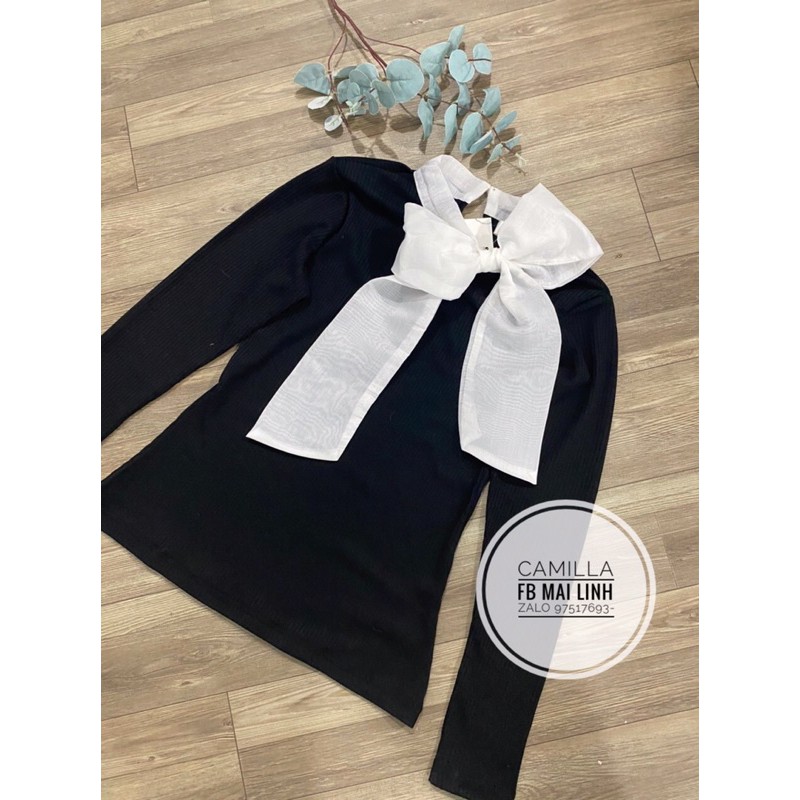 ⚡️ÁO NƠ⚡️Áo nơ cổ trắng chất len tăm | BigBuy360 - bigbuy360.vn