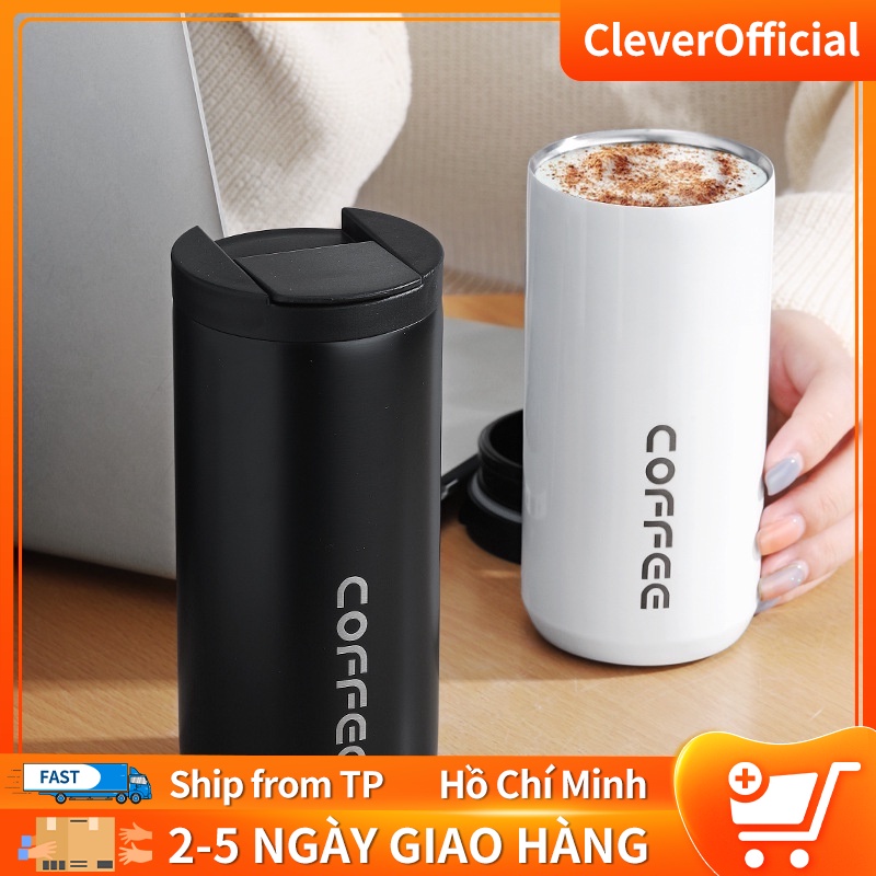 550ml Fan House Cốc cà phê holic inox 304, bình giữ nhiệt 12h, bảo hành 6 tháng RICKSTORE
