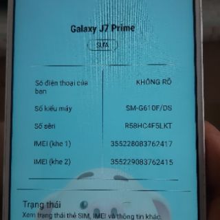 Điện Thoại SAMSUNG J7 PRIME