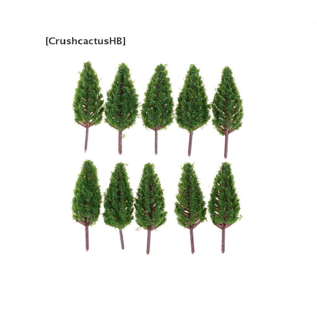 Set 10 Mô Hình Cây Nhựa 68mm Dùng Trang Trí Tiểu Cảnh