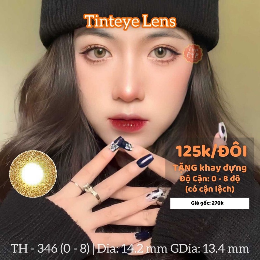 Lens cho Mắt Thở Honey Brown 0 - 8 độ