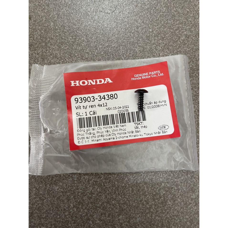 ốc kẹp 4ly răng cây dùng cho xe số xe ga hàng chính hãng 9390334380 90302SA4003