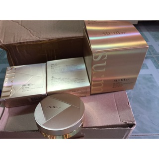 set Phấn nước Su:m37 giúp da khô thoáng Air Rising Glow Cover Metal Cushion 1 hộp + 2 lõi