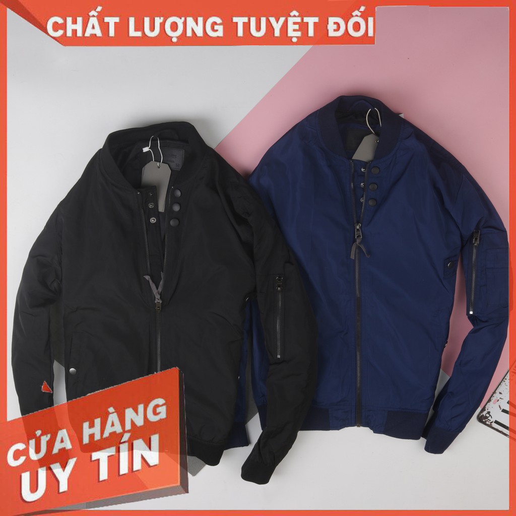 Áo khoác gió nam Bomber all saints trơn