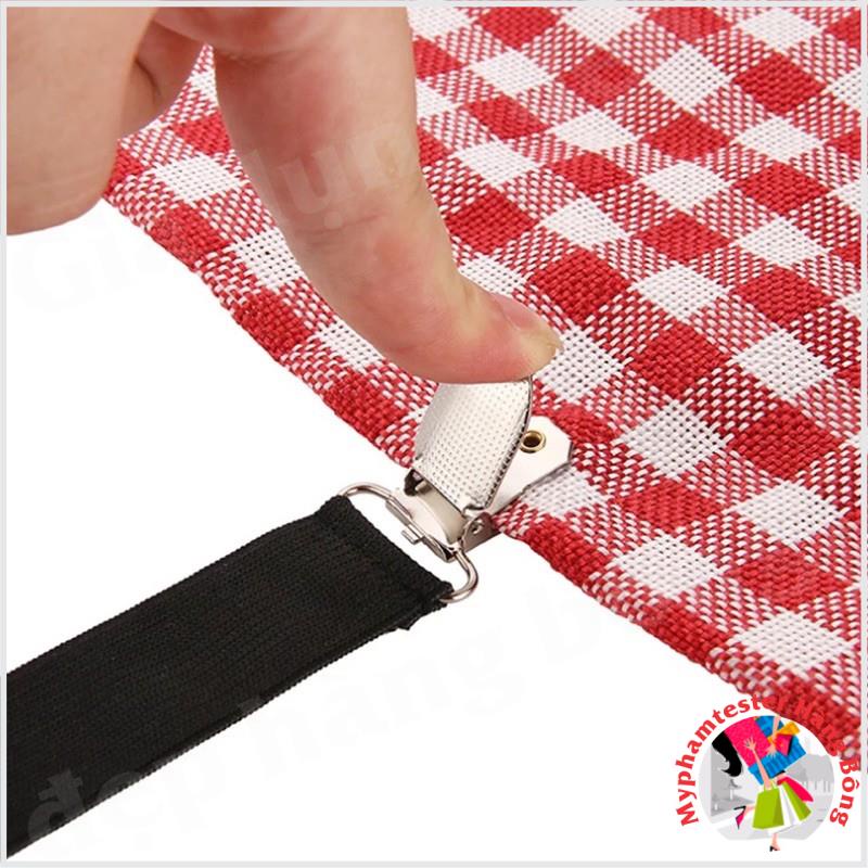 Bộ 4 kẹp ga giường, drap chống xê dịch hiệu quả