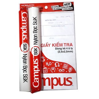 Giấy kiểm tra ô ly Campus đôi BF100G