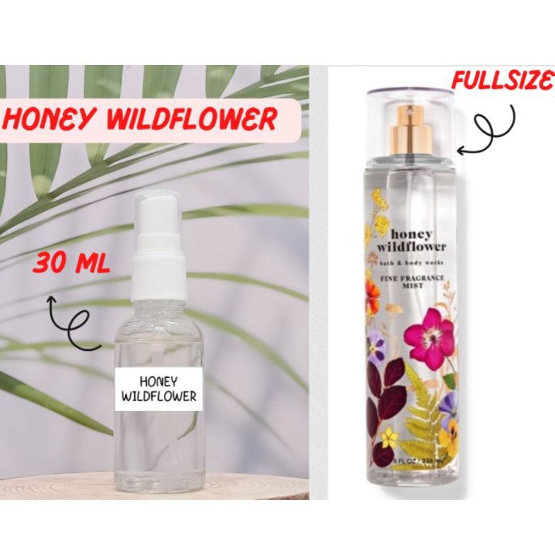 (30ML)XỊT THƠM HONEY WILDFLOWER BATH AND BODYWORKS