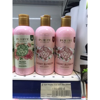 sữa dưỡng thể hoa anh đào Purite 250ml.