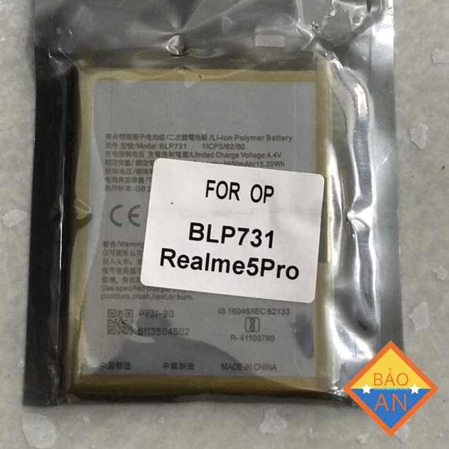 pin điện thoại realme 5 pro -xiaomi