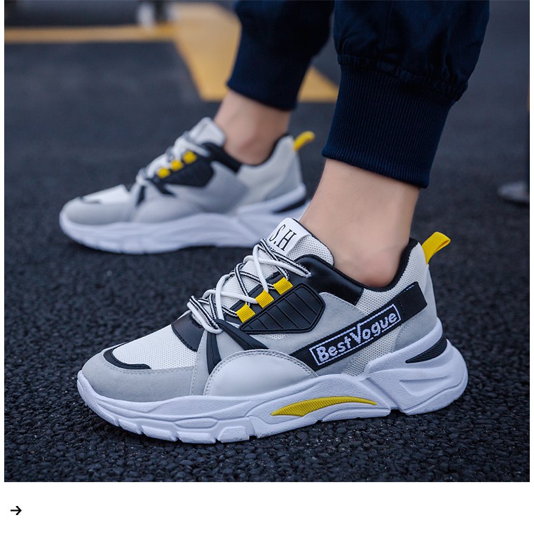 GIÀY THỂ THAO NAM ĐẾ CAO 3 CM TĂNG CHIỀU CAO BEST VOGUE G 107 | BigBuy360 - bigbuy360.vn