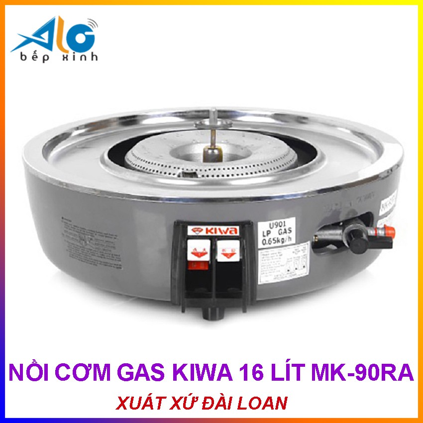 Nồi cơm gas kiwa 16 lít - Ngắt gas tự động - Xuất xứ Đài loan - Alo Bếp Xinh