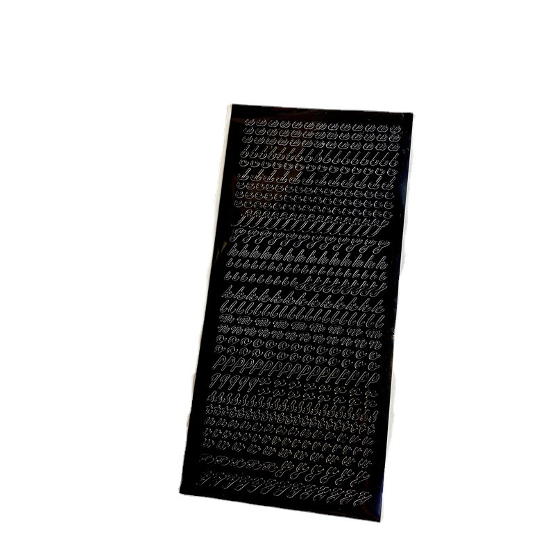 Nhãn dán trang trí kiểu chữ màu sắc đẹp mắt DIY