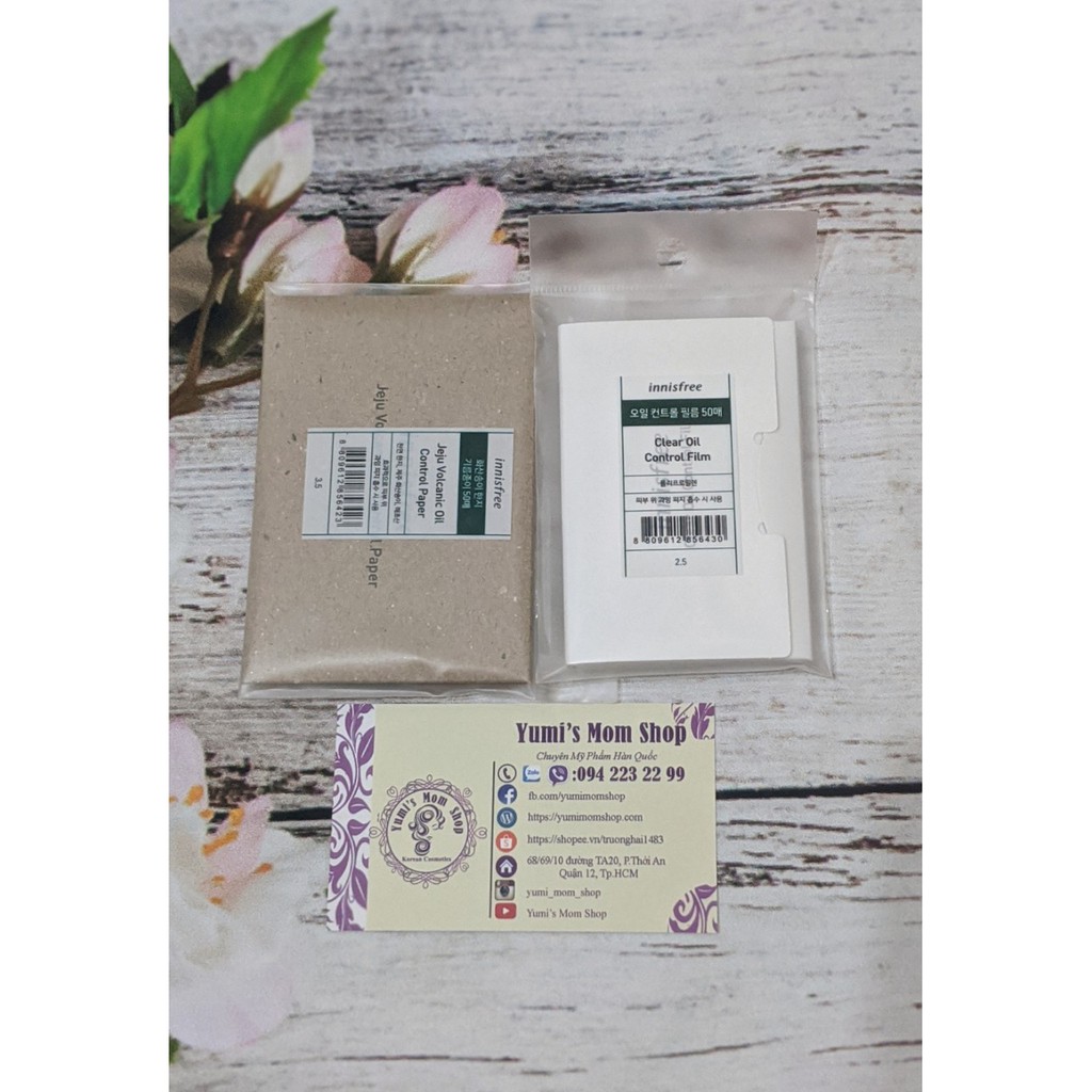 Giấy Thấm Dầu Kiểm Soát Bã Nhờn Innisfree Clear Oil Control Film (50 miếng) | BigBuy360 - bigbuy360.vn