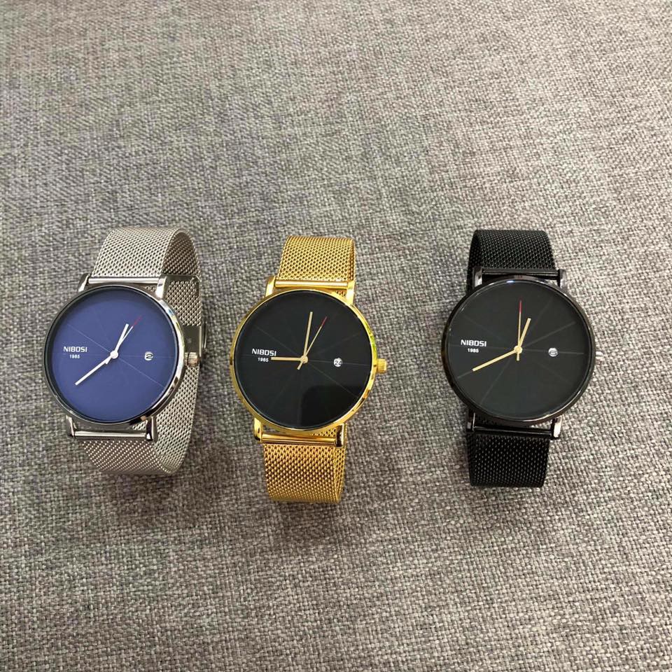[SIÊU SỈ] Đồng Hồ Nam Nibosi Dây Lưới Chính Hãng Tặng Vòng Tay Tì Hưu | BigBuy360 - bigbuy360.vn