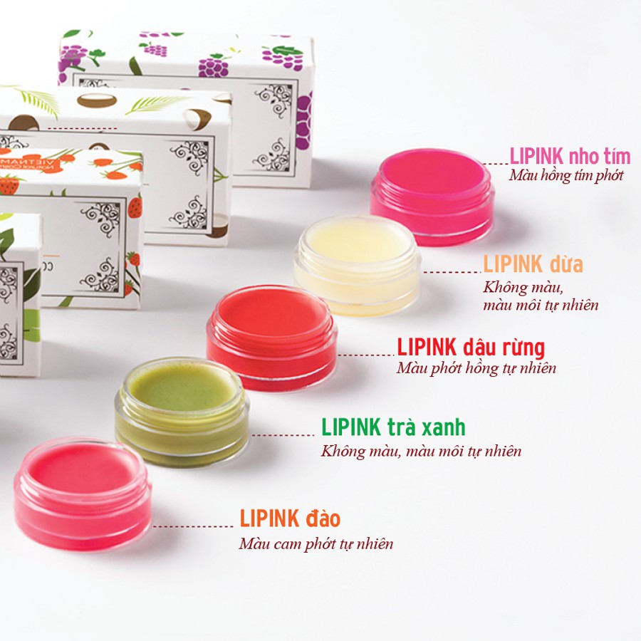 Son dưỡng môi LIPINK - Son dưỡng có màu - Dưỡng môi mềm căng mịn tự nhiên, ngăn ngừa khô môi, bong tróc, thâm sạm môi | BigBuy360 - bigbuy360.vn