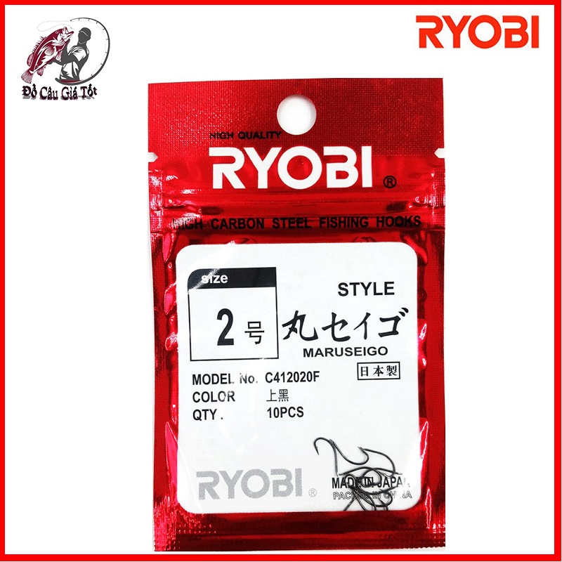 Lưỡi Câu Cá Ryobi, Lưỡi Câu Nhật Bản, Lưỡi Câu Đơn Chất Lượng