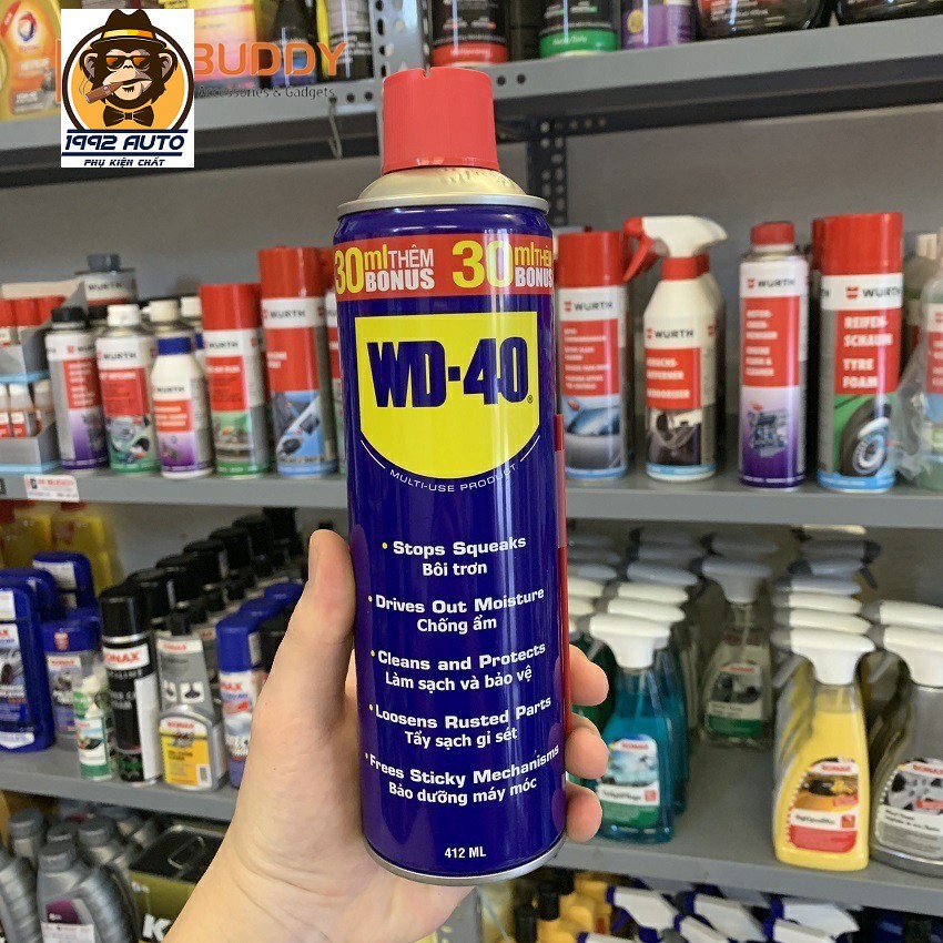 Dung dịch chống rỉ sét, bôi trơn WD-40 - làm sạch rỉ sét, dầu mỡ - 1992STORE