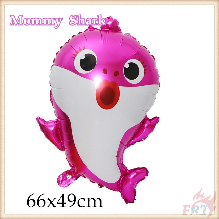Set 25 bong bóng hình cá mập trang trí tiệc sinh nhật