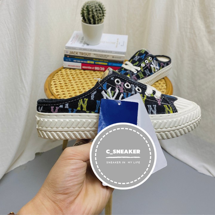 Giày thể thao đế bệt, giày sneaker sục M.L.B NY 7 màu