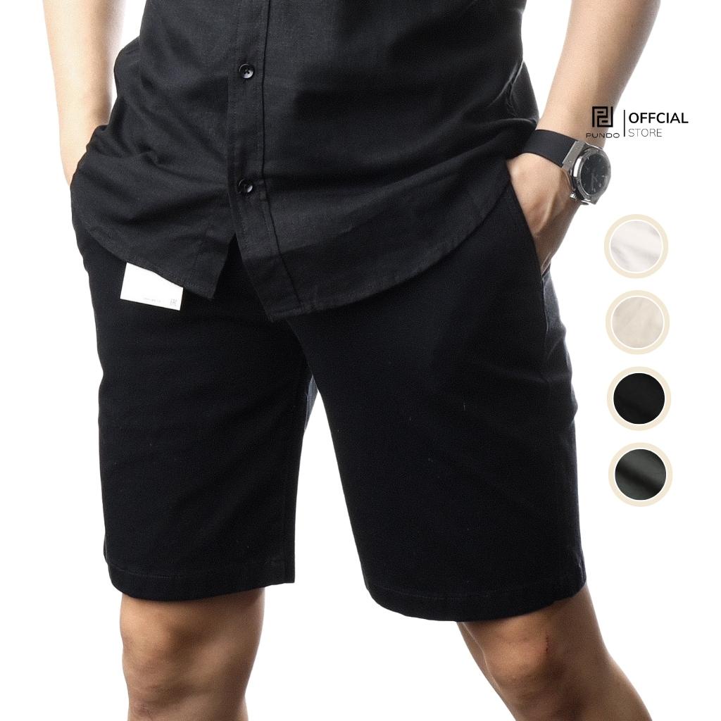 Quần short kaki nam , màu basic đơn giãn , chất kaki cao cấp dễ phối PUNDO QSPD010