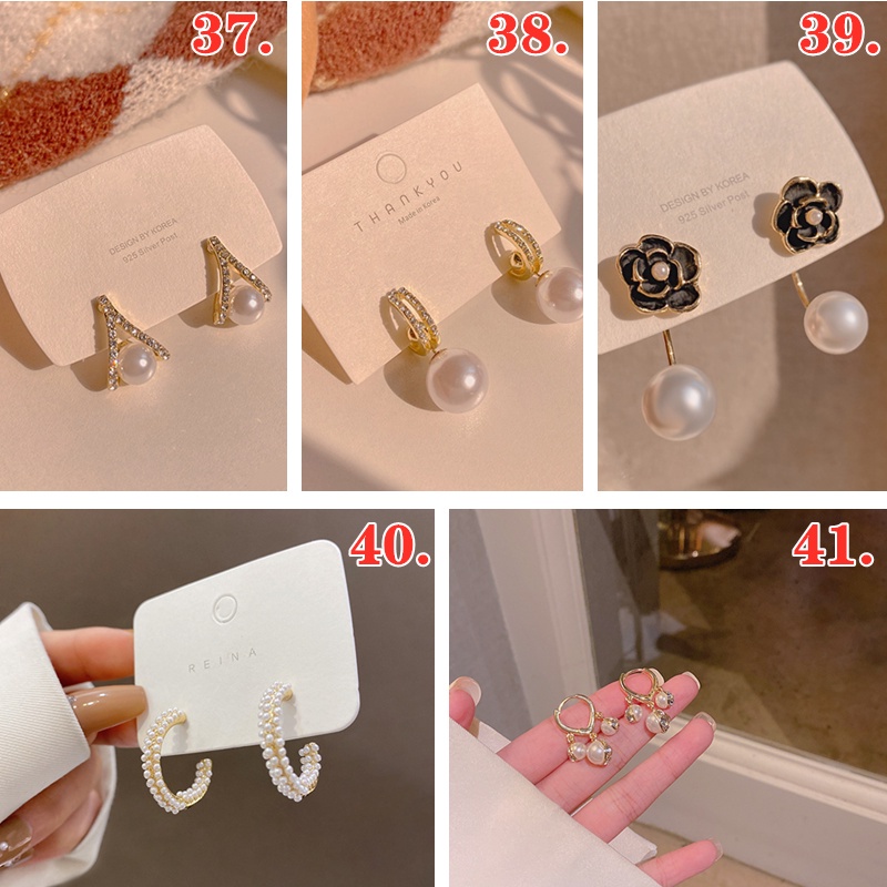 Khuyên tai Ahellogirl mạ bạc 925 đính đá sang trọng
