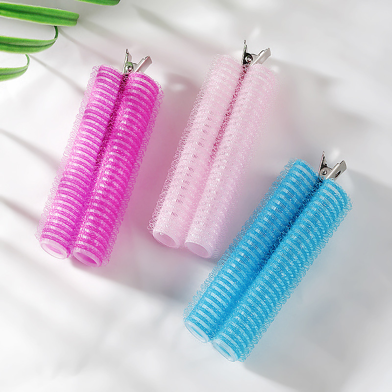 Korean DIY Bangs Hair Root Fluffy Hair Clips/ Self-adhesive Lazy Hair Rollers/ Portable Curling Tube Clips/ Women Hair Styling Tool