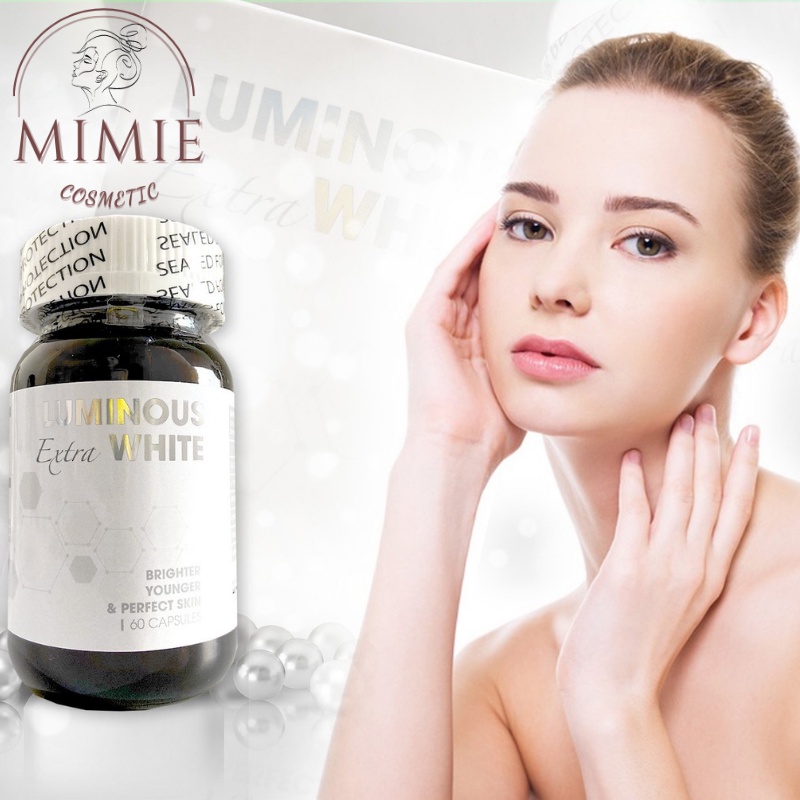 [CHÍNH HÃNG] VIÊN UỐNG LUMINOUS EXTRA WHITE TRẮNG DA, MỜ NÁM, GIẢM THÂM, CHỐNG LÃO HÓA HỘP 60 VIÊN