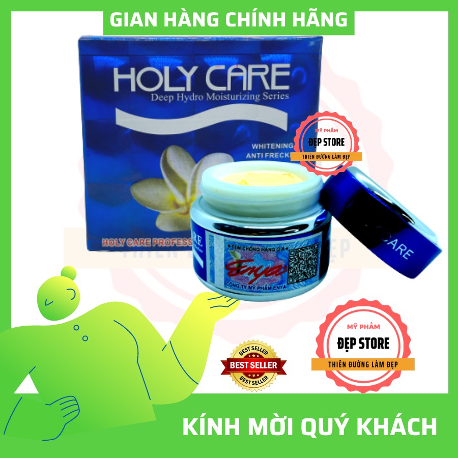 KEM HOLY CARE XANH DƯƠNG - LÀM TRẮNG SÁNG - MỜ THÂM NÁM - TÀN NHANG 20G