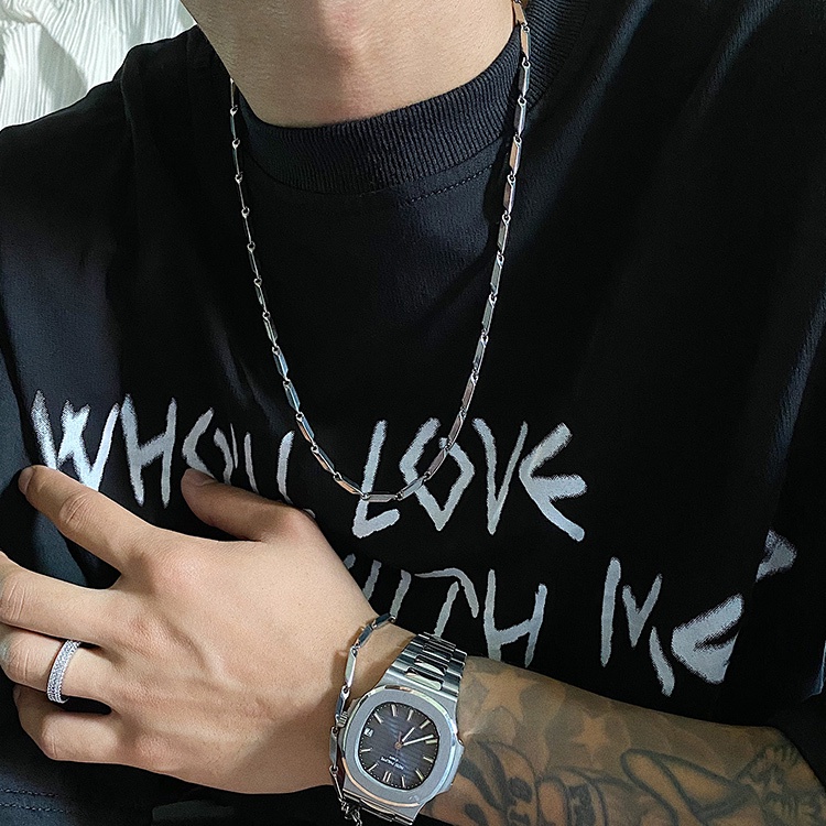 Vòng cổ Unisex Nam Nữ Xích Trơn Basic Màu Bạc Cá Tính Dây Chuyền Cho Nam Nữ Loki Accessories Chất Liệu Inox Không Gỉ