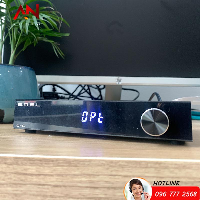 DAC SMSL D-6 Làn Sóng Mới Phân Khúc Tầm Trung – Chip 2x AK4493S XMOS Bluetooth 5.1